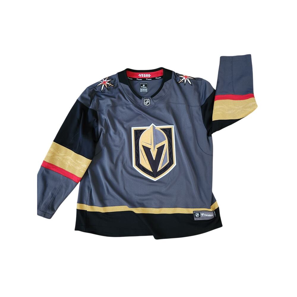 Vegas Golden Knights Jersey 2XL Fanatics NHL Hockey Gray Alternate VGK